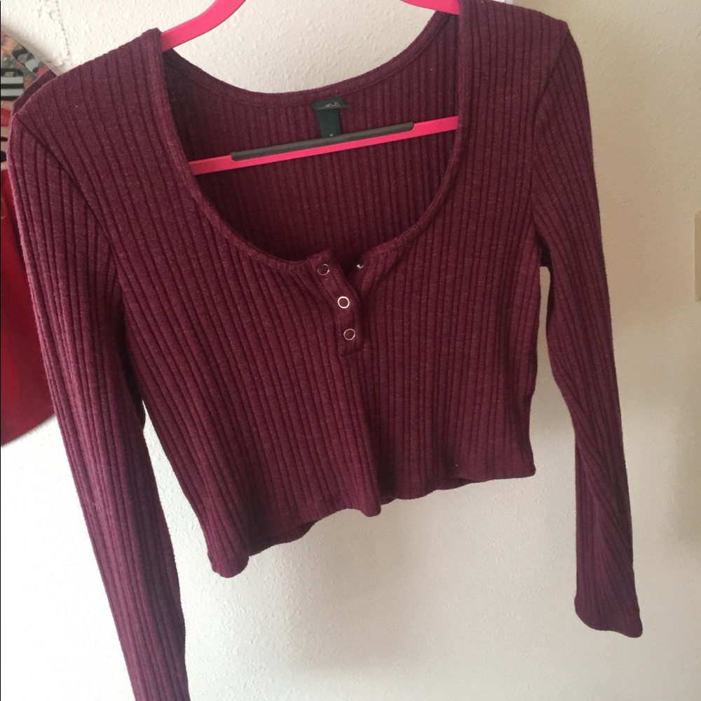 long sleeve crop too